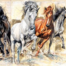 Схема вышивки «His name is ....»