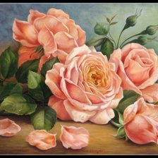 Схема вышивки «розы»