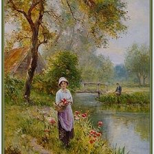 Схема вышивки «Деревенская идиллия»