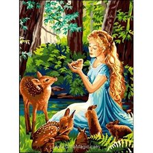 Схема вышивки «niña»