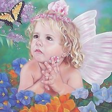 Схема вышивки «ангел»