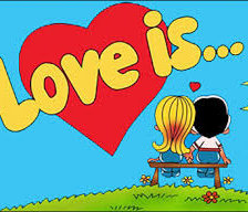 Схема вышивки «Подушка Love is»