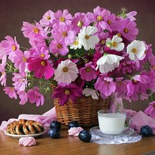 Схема вышивки «Mesa para o cafe.»