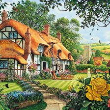 Схема вышивки «Casa, de, sitio.»