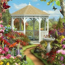 Схема вышивки «Цветущий сад»