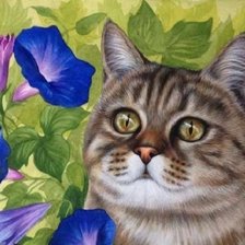 Схема вышивки «Gato.»