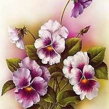 Схема вышивки «Незабудки»