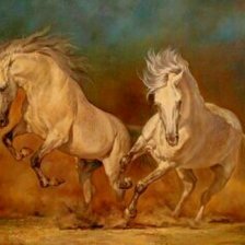 Схема вышивки «Кони»