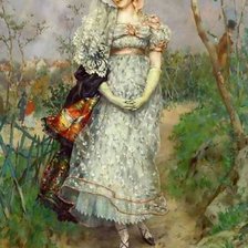 Схема вышивки «Романтичная мода. 19 век»