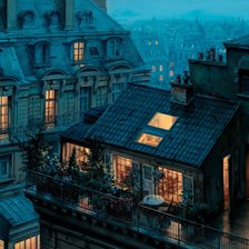 Схема вышивки «Городской пейзаж»