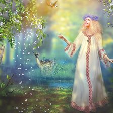 Схема вышивки «Богиня Весна»