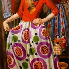 Схема вышивки «mujer»