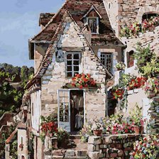 Схема вышивки «Ракамадур. Франция»