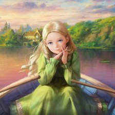 Схема вышивки «Девочка»