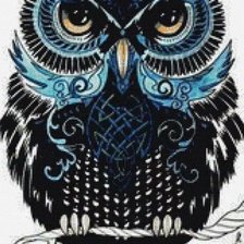 Схема вышивки «Сова»
