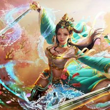 Схема вышивки «Девушка»