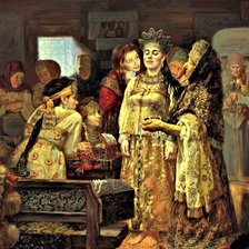 Схема вышивки «Приготовление невесты»