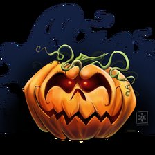 Схема вышивки «Хэллоуин тыква»