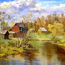 Май на озере