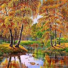 Схема вышивки «пейзаж»