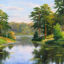 Схема вышивки «Пейзаж»