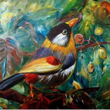 Схема вышивки «Pássaro.»