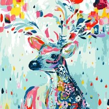 Схема вышивки «Олень»