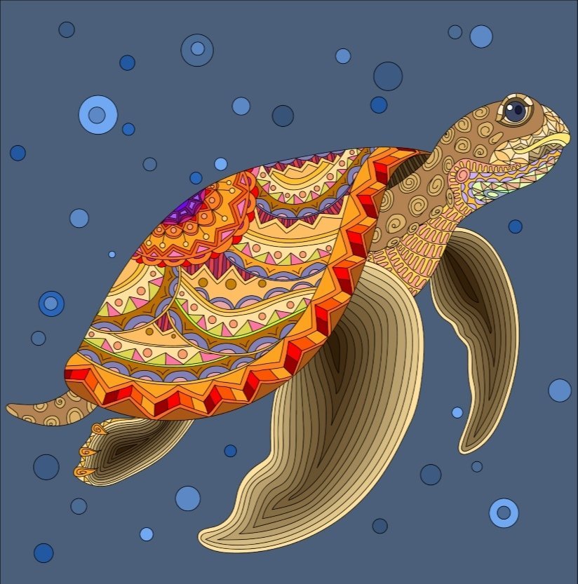 Черепаха - черепаха - оригинал