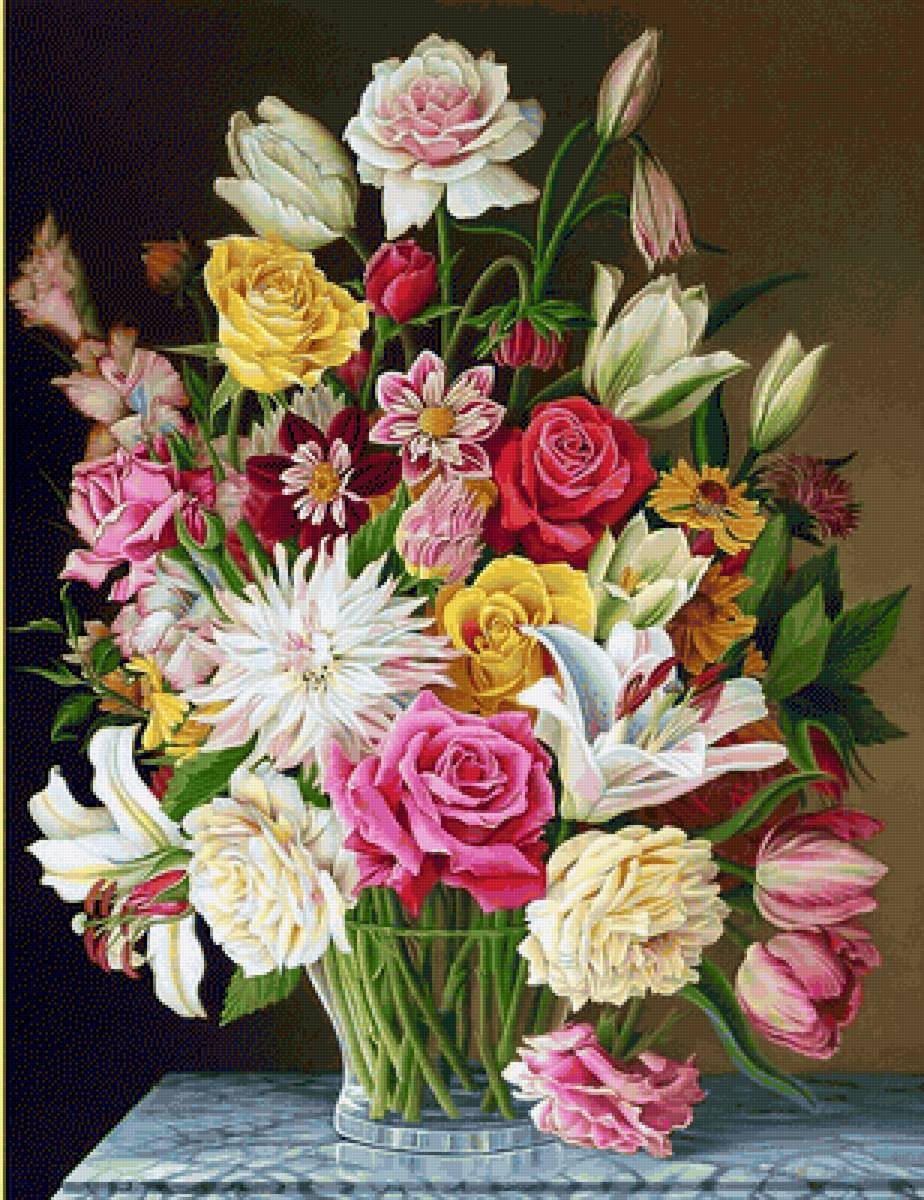 Boque de flores. - flores. - предпросмотр