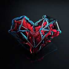 Схема вышивки «Сердце абстракция»