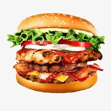 Схема вышивки «БУРГЕР С БЕКОНОМ»