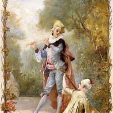 Схема вышивки «Дуэт. Сюжет для гобелена»