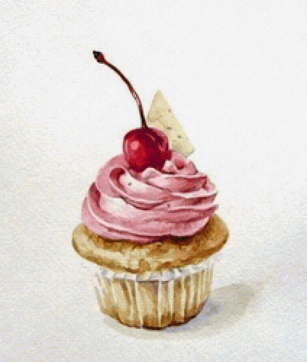 ПИРОЖЕНОЕ С ВИШЕНКОЙ-1 - пироженые, торты - предпросмотр