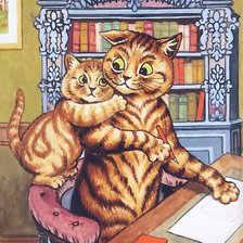 Схема вышивки «коты»