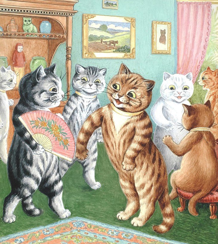 светский прием - кошки, коты - оригинал