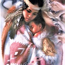 Схема вышивки «Mother and baby»