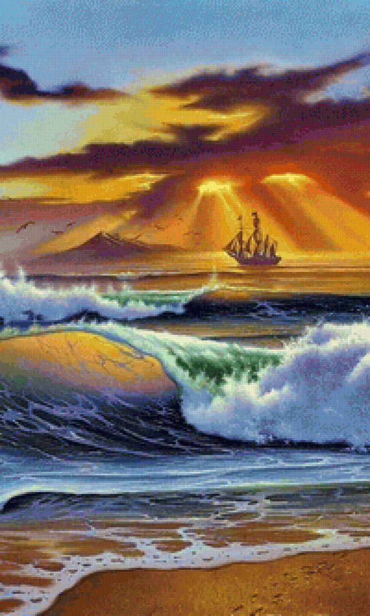 Морской рассвет - море, утро, рассвет - предпросмотр