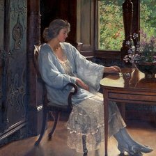 Схема вышивки «Раздумье»