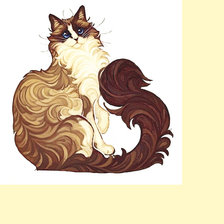 Схема вышивки «Серия "Коты".»