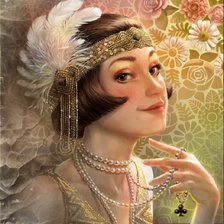 Схема вышивки «Menina.»