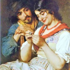 Схема вышивки «Взгляд влюбленного»