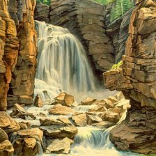 Схема вышивки «Пейзаж»