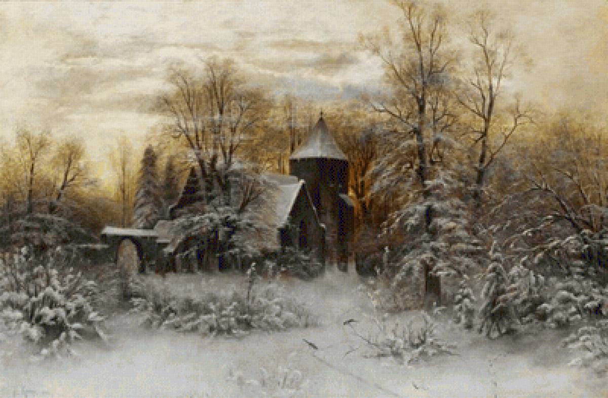 Зима - деревья, снег, зима - предпросмотр