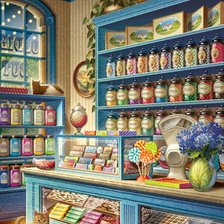 Схема вышивки «Ultramarinos vintage»