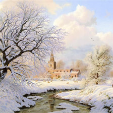 Схема вышивки «Зима»