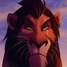 Схема вышивки «Шрам портрет»