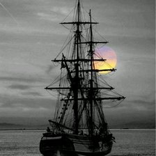 Схема вышивки «закат»