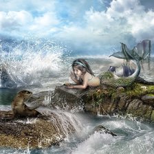 Схема вышивки «Русалочка»