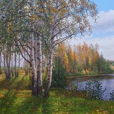 Схема вышивки «пейзаж»