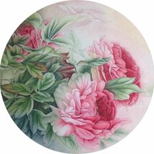 Схема вышивки «Peônias»